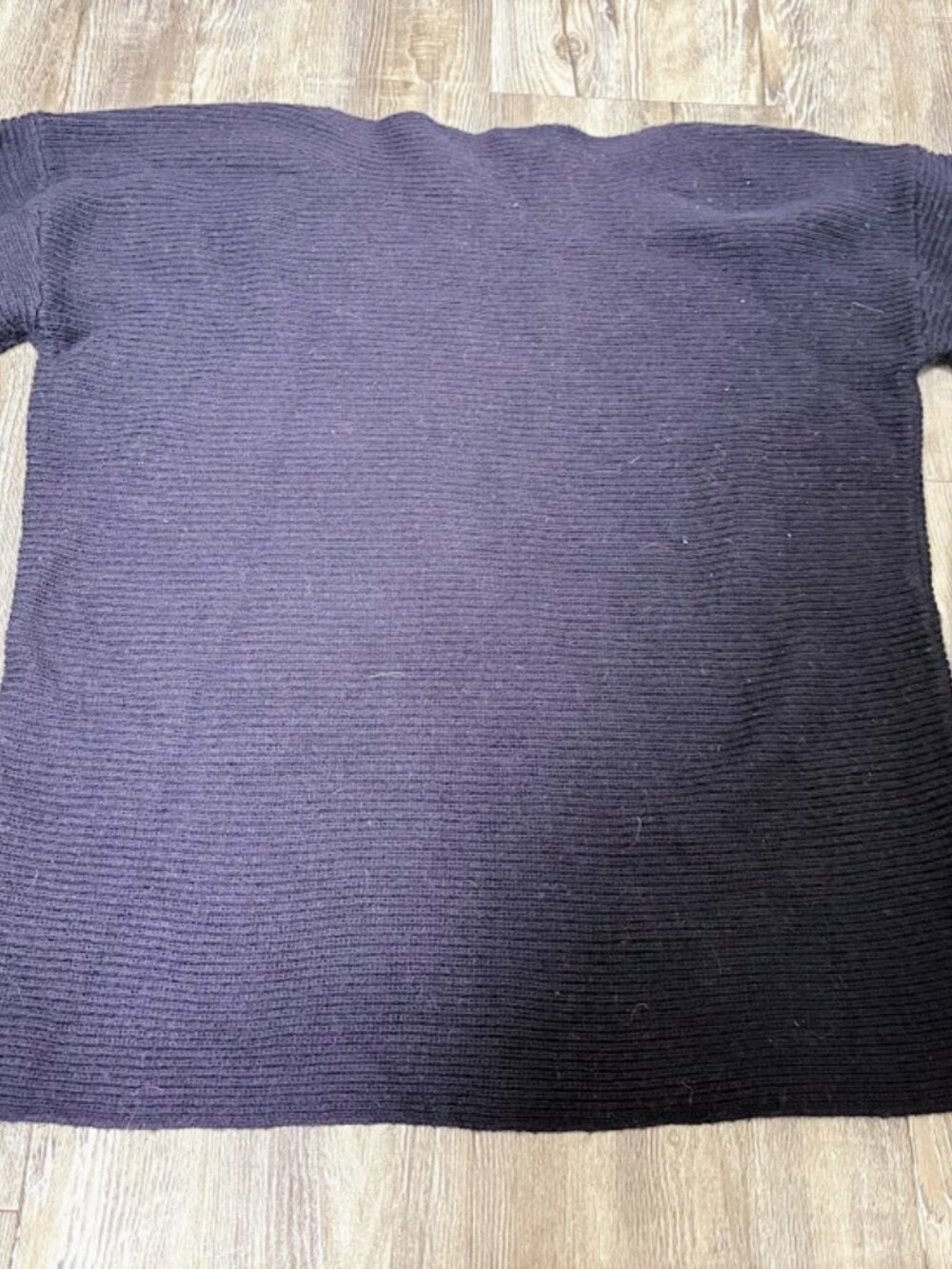 Talbots Petites Sweater M Navy Blue Lambswool Blnd Preppy Dark Academia Heritage - Picture 8 of 9